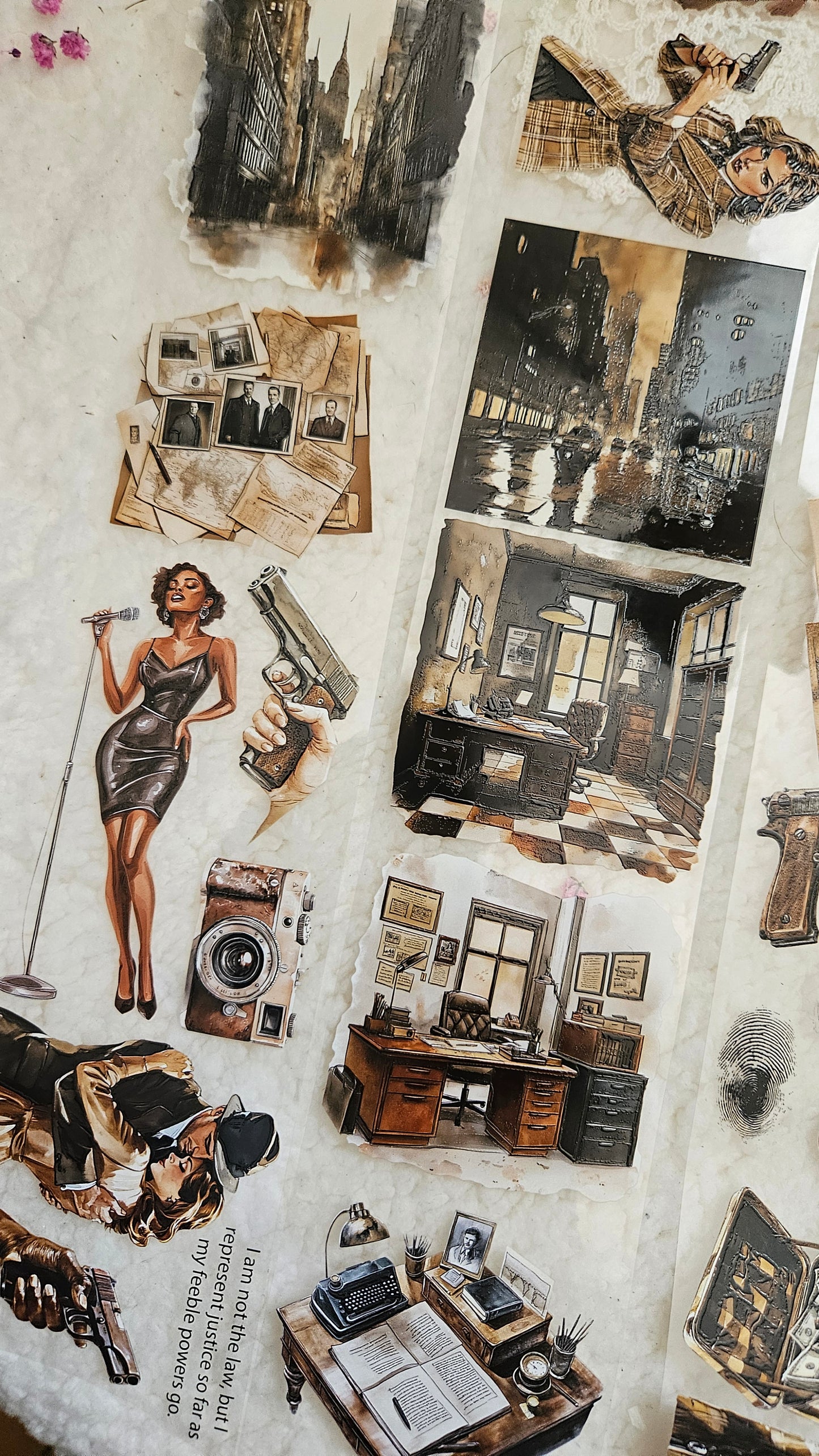 Detective Story, Crystal Ink, PET TAPE, 7 wide