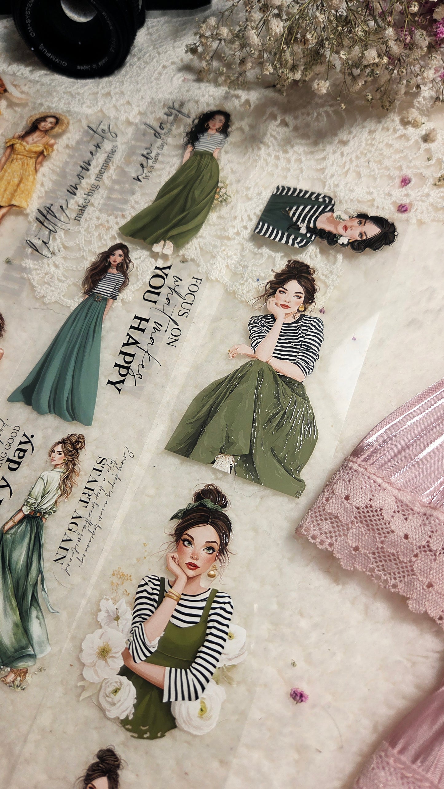 The Yellow Green Days, Crystal Ink, PET TAPE, 6 cm wide