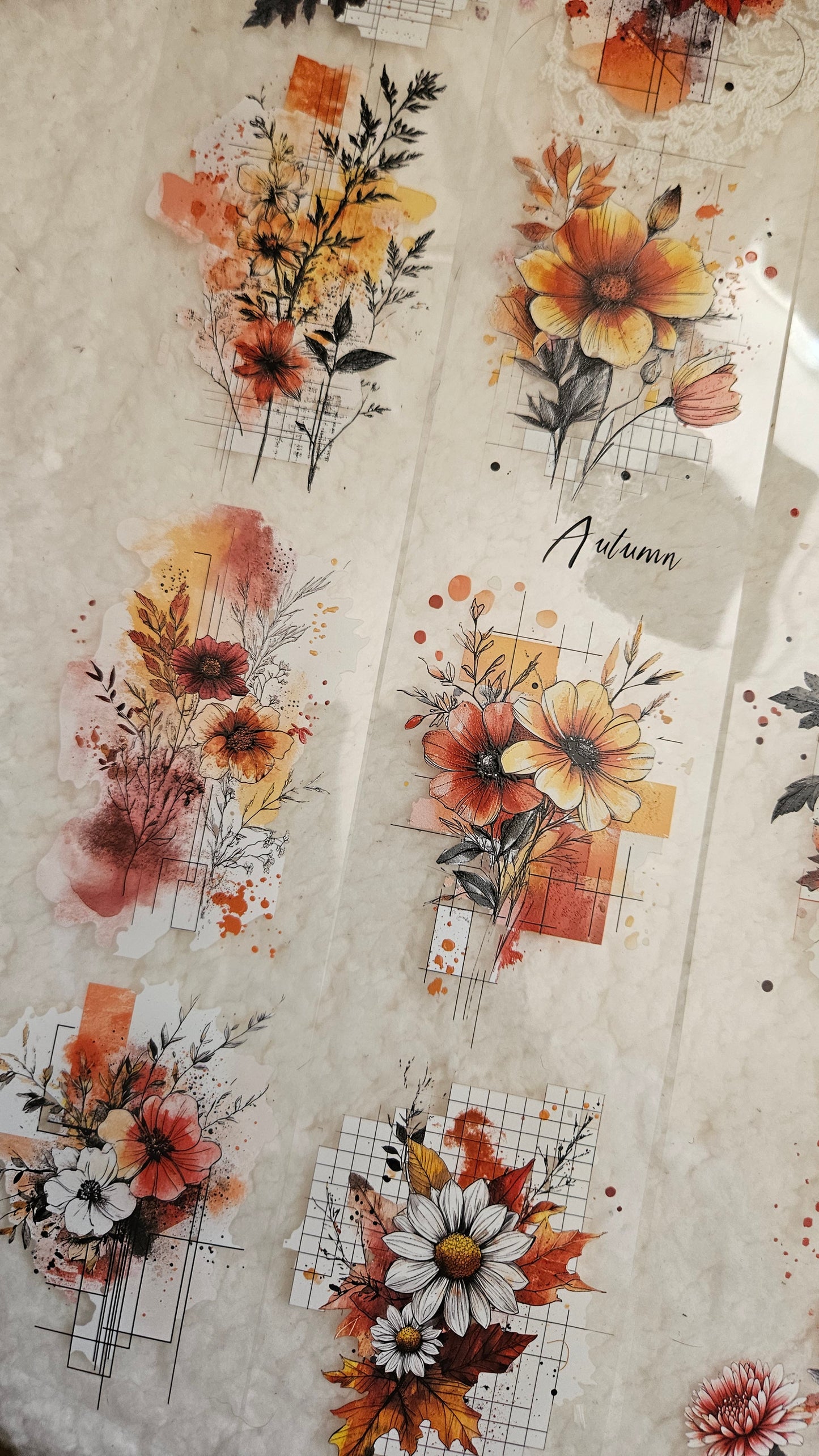 Autumn Background, PET TAPE, Crystal Ink, 7 cm wide