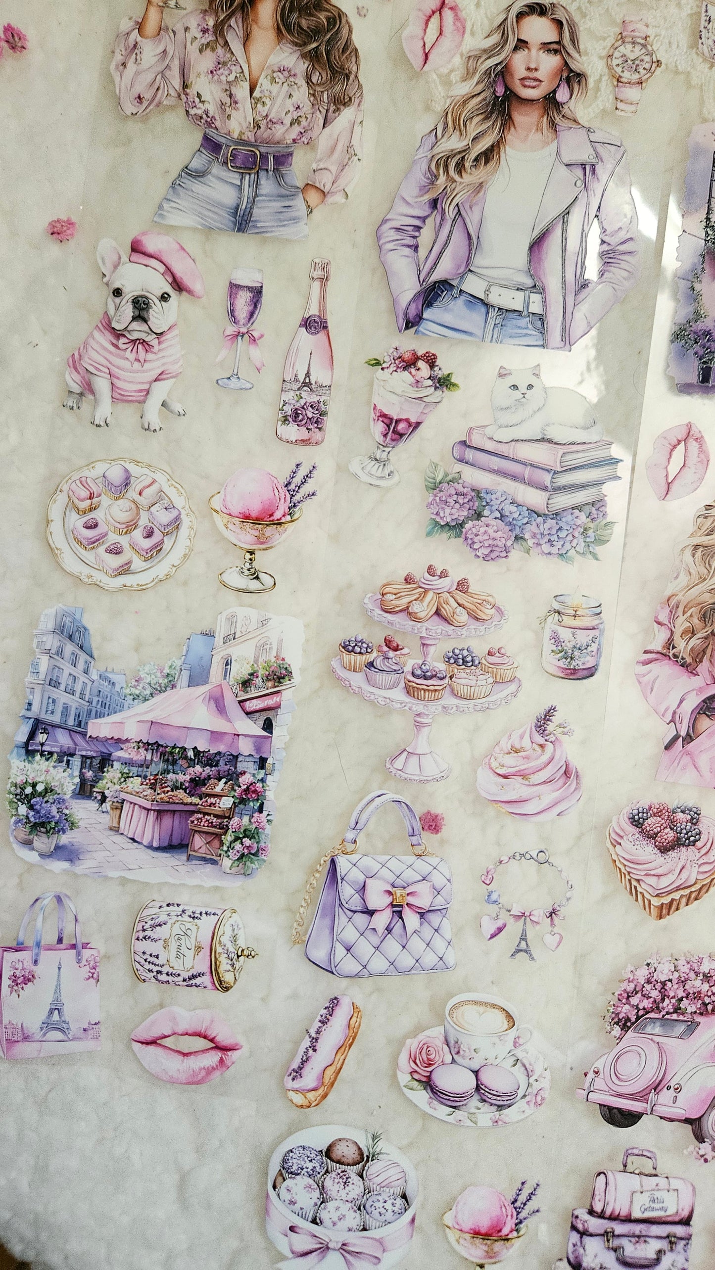 Sweet Paris, Crystal Ink, PET TAPE, 7 cm wide
