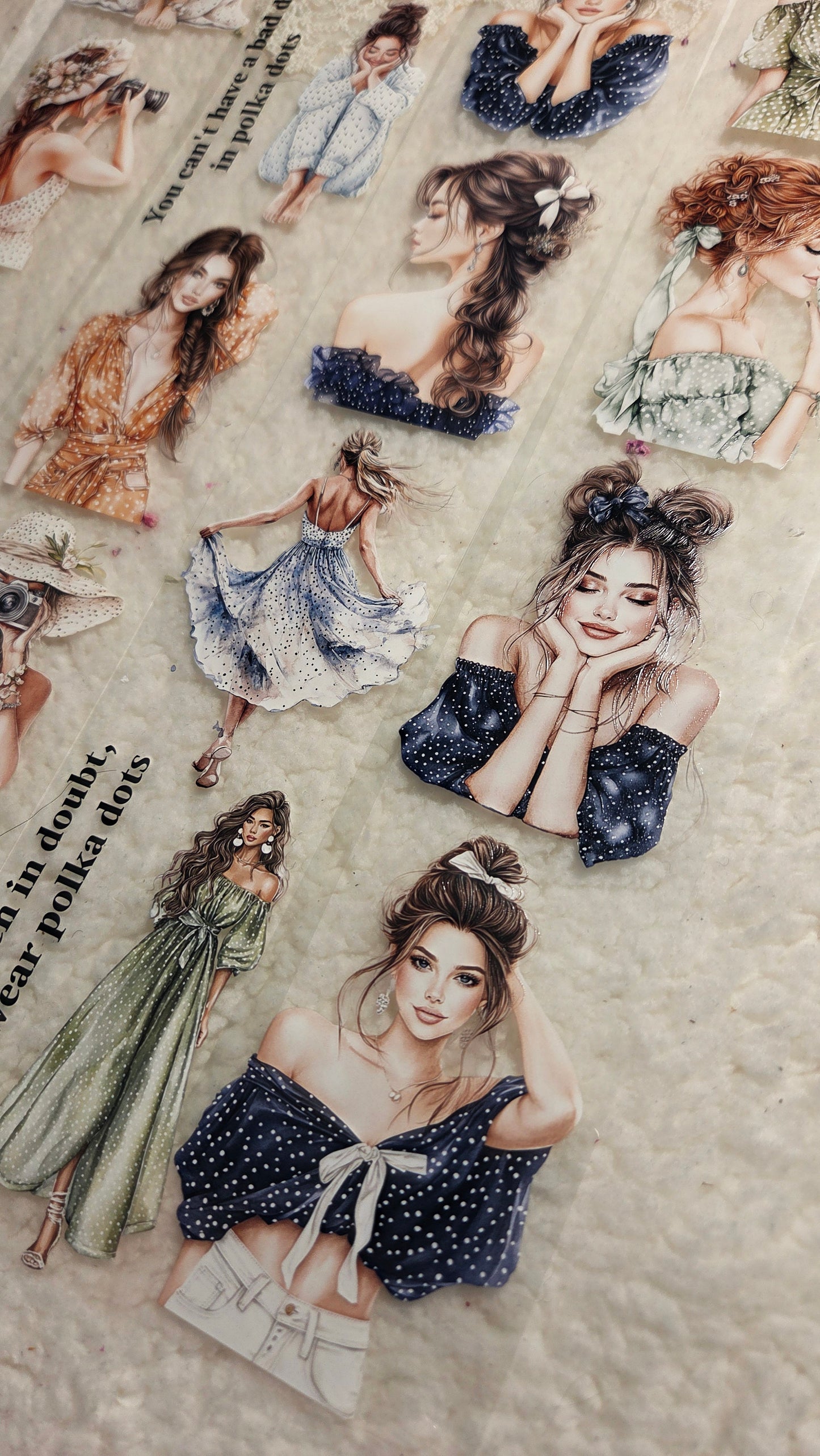 Dotty Darlings, Crystal Ink, PET TAPE, 7 cm wide