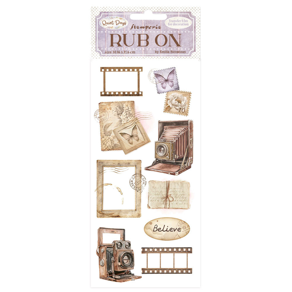 Stamperia Rub-on - Quiet Days - Vintage photography