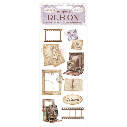 Stamperia Rub-on - Quiet Days - Vintage photography