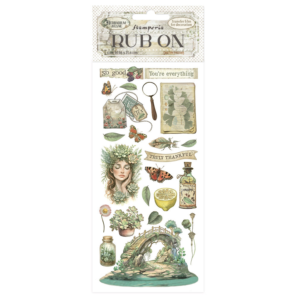 Rub-on cm 10,16x21,6 - Herbarium Silvae bridge