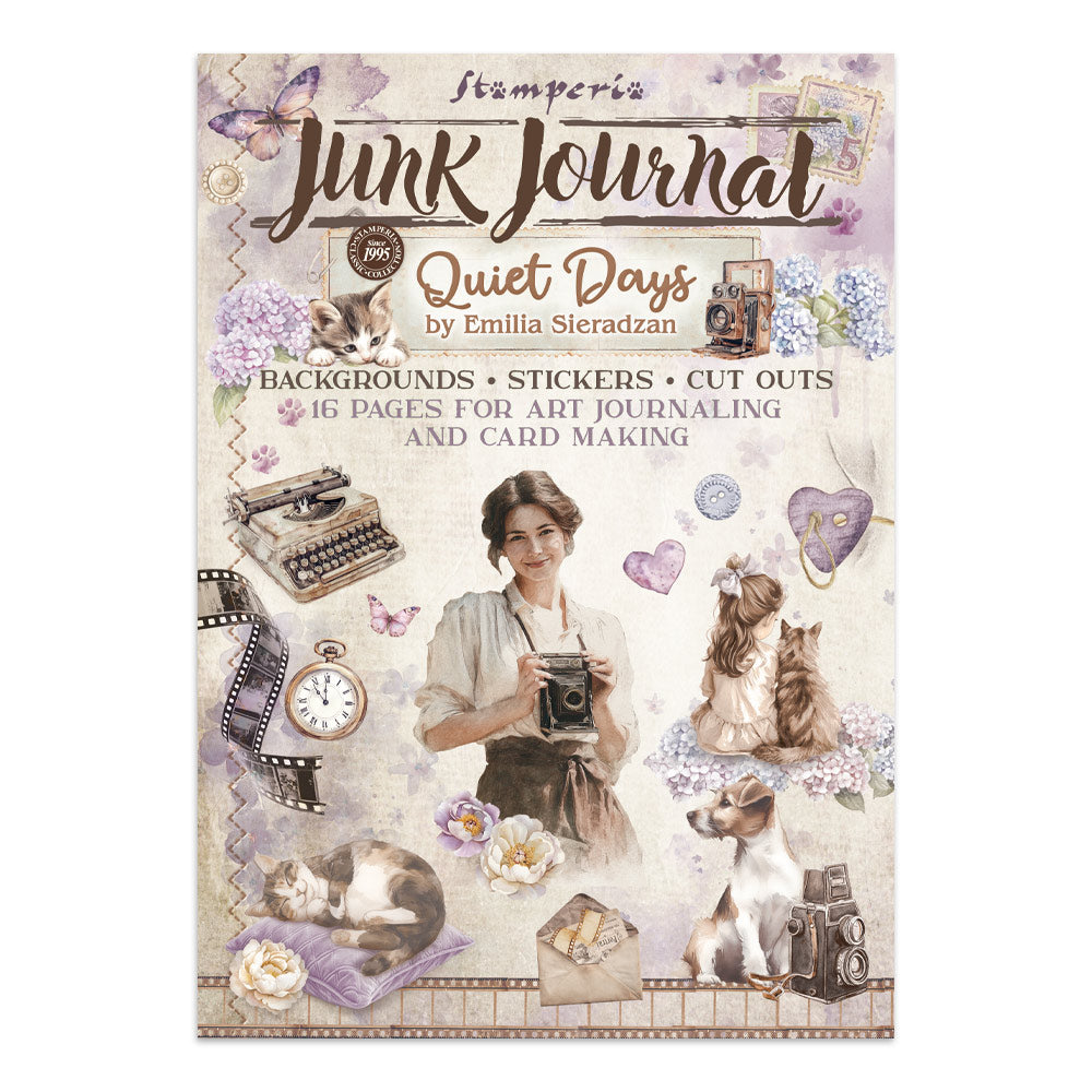 Junk journal stickers, cut-outs, backgrounds - Quiet Days